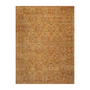 8'11'' x 11'9" Hand Knotted 100% Wool Damask Oriental Area Rug Gold