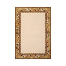 5'10"x8'5" Hand Knotted Tibetan Wool Ribbed Transitional Oriental Area Rug Beige