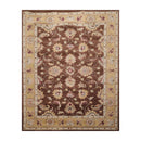 8' x 10' Handmade 100% Wool Kashaan Traditional Oriental Area Rug Brown