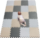 YIMINYUER® 20 Tiles (30cm×30cm×1cm Each Tile) Baby Soft Puzzle Play Mats, Kids Thick EVA Foam Floor, Toddlers & Children's Soft Interlocking Mat R01R10R12G301020 by TinyTreasures Baby Boutique