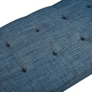Amazon Basics Modern Haraden Upholstered Button-Tufted Bench, Blue, 16 x 44 x 17 in (Previously Rivet brand) by CozyNest Decor
