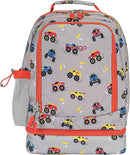 Bentgo Kids 2-in-1 Backpack & Insulated Lunch Bag - Durable 16” Backpack & Lunch Container in Unique Prints for School & Travel - Water Resistant, Padded & Large Compartments (Trucks) by TinyTreasures Baby Boutique