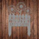 Custom Sunflower Metal Garden Sign with Stakes, Flower Garden Decor, Personalized Family Name Sign, Farmhouse Yard Decorative, Patio Art, Mother's Day Gift, Mom Gift, Housewarming Gift by CozyNest Decor