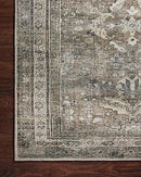 Loloi Layla Collection LAY-13 Antique/Moss 5'-0" x 7'-6" .13" Thick Area Rug, Soft, Durable, Vintage Inspired, Distressed, Low Pile, Non-Shedding, Easy Clean, Printed, Living Room Rug by CozyNest Decor