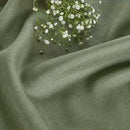 Solino Home Linen Table Runner 60 Inches - 100% Pure Linen Oil Green Table Runner 14 x 60 Inch Ideal for Dresser and Coffee Tables - Fall, Autumn, Thanksgiving - Fete by CozyNest Decor