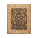 7'11" x 10' Hand Knotted Wool Peshawar Traditional Oriental Area Rug Brown Beige