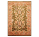 5'10'' x 8'9" Hand Knotted Tibetan Wool Classic European Area Rug Olive