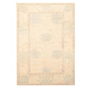 3'11'' x 5'11'' Hand Knotted Tibetan 100% Wool Floral Oriental Area Rug Beige