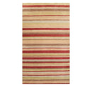 5' x 7'11" Hand Knotted Tibetan Wool Designer Stripes Area Rug Multicolor