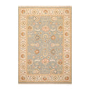 6'1'' x 9' Hand Knotted Wool Oushak Traditional Area Rug Slate