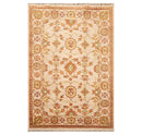 4' x 5'11'' Hand Knotted 100% Wool Oushak Traditional Area Rug Taupe, Beige