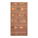 3'9''x7'2'' Vintage Hand-Woven Afghan Kilim Wool Tribal Southwestern Area Rug