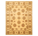7'6" x 9'6" Machine Made 100% Wool Oriental Area Rug Champagne, Green