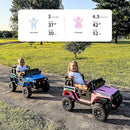24V Kids Ride on Car, Kids Electric Vehicles Car Ride on Toy Truck for Toddlers w/Remote Control, 400W Motor - Blue by TinyTreasures Baby Boutique