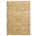 6'1'' x 8'7'' Hand Knotted 100% New Zealand Wool Damask Antique Finish Area Rug