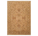 6' x 8'9" Hand Knotted 100% New Zealand Wool Agra Oriental Area Rug Tan