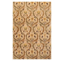 5'11" x 8'10" Hand Knotted Botanical New Zealand Wool Oriental Area Rug Tan