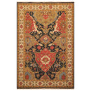 5'11" x 9' Hand Knotted 100% Wool Reversible Flat Pile Area Rug Navy