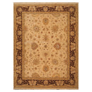 8'10"x 11'10" Hand Knotted 100% Wool Agra Traditional Oriental Area Rug Tan
