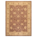 8'8" x 11'9" Hand Knotted 100% Wool Chobi Peshawar Traditional Area Rug Brown
