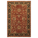 6'1" x 9'5" Hand Knotted Agra 100% New Zealand Wool Oriental Area Rug Brown