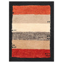 2'2" x 2'11" Hand Knotted Tibetan Wool Contemporary Thick pile Area Rug Beige