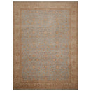 9'1" x 12'4" Hand Knotted Wool Traditional Agra 250 KPSI Oriental Area Rug Blue