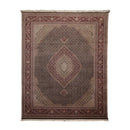 8'8"x12'1" Hand Knotted Wool & Silk Sino Persian Mahi Tabriz 300 KPSI Area Rug