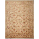 9'2"x12'6" Hand Knotted Wool & Silk16/18 Pak Persian 300 KPSI Oriental Area Rug Beige
