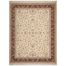 8'8"x11'8" Hand Knotted Wool & Silk Sino Persian Isphahan Oriental Area Rug Cream
