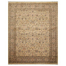 8'2"x10'5" Hand Knotted Wool 16/18 Pak Persian 350 KPSI Oriental Area Rug Ivory