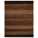 7'10" x 9'10" Hand Knotted Wool Gabbeh Ombre Modern Oriental Area Rug Brown