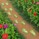 Garden Stepping Stones - Patio Outdoor Decorative Footprint Stones, Lawn Stepping Stones Set, Resin (Set of 2) by GreenHaven Gardens