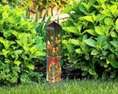 Studio M Art Pole, PVC Weather Resistant Pole with Vinyl Bowl 20 inches Tall Outdoor Decoration for Gardens, Patios, Yards, Landscaping and Birding Accessories, Crossing The Rainbow Bridge by GreenHaven Gardens