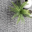 nuLOOM 2' x 16' Solid Hand Braided Indoor/Outdoor Area Rug, Pet-Friendly, High Traffic, Weather Resistant, for Patio, Balcony, Bedroom, Living, Dining Room, Wynn Salt and Pepper