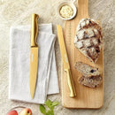 McCook® Knife Sets, Golden Titanium Stainless Steel Kitchen Knife Block Sets with Built-in Sharpener by CozyNest Decor