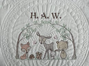Personalized Baby Blanket Quilt | Monogrammed Blankets for Boys and Girls | Embroidered Baby Gifts | (Woodland Animals) by TinyTreasures Baby Boutique