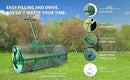 Lawn & Garden Spreaders - 44 Inch Compost Spreader with Improved T Shape Handle - Spreader for Top Dressing Compost, Fertilizer, Mulch and Soil-Strong and Lightweight Material for Basket by GreenHaven Gardens