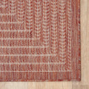 Adiva Rugs Outdoor Indoor Area Rug, Weather Resistant, Easy to Clean, Stain Resistant Floor Mat for Dining Room, Backyard, Deck, Patio (Copper Weiss, 6' x 9')