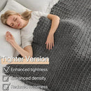 Maetoow Tighter Version Chenille Chunky Knit Blanket Throw （40×50 Inch）, Handmade Warm & Cozy Blanket Couch, Bed, Home Decor, Soft Fleece Banket, Boho Thick Blankets and Giant Yarn Throws，Dark Grey by CozyNest Decor