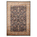 6'1" x 9'1" Hand Knotted Wool Nain 16/18 Pak Persian 300 KPSI Area Rug Navy