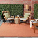 Nourison Home Positano 7' x 10' Terracotta Fabric Modern Area Rug (7' x 10') by CozyNest Decor