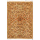 2'7" x 3'11" Hand Knotted Wool 300 KPSI Pak Persian Tabriz Oriental Area Rug Tan