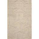 5' x 8' Handmade Wool Embossed look Loop & Cut pile Oriental Area Rug Ivory