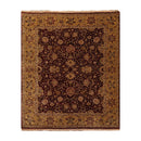 6'1" x 7'6" Hand Knotted 100% Wool Traditional Kashan Oriental Area Rug Maroon