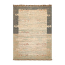 5’2” x 8’2” Hand Woven Natural Fiber Jute Modern Flatweave Kilim Area Rug
