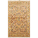 2'7" x 4'4" Hand Knotted 100% Wool Pak Persian 250 KPSI Oriental Area Rug Tan