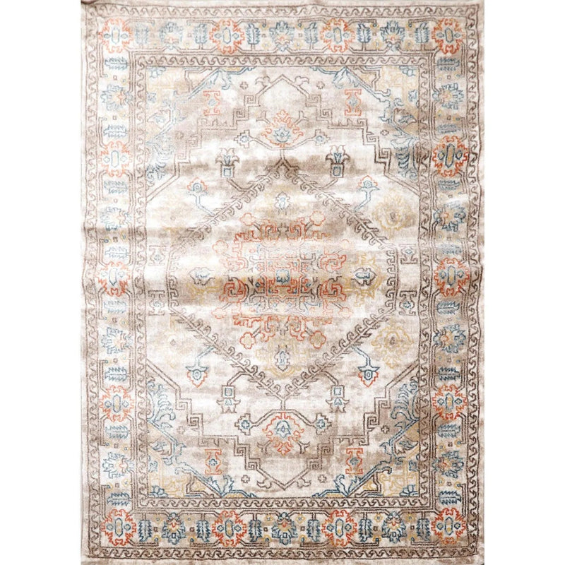 5 x 7 Transitional 100% Polypropylene Oriental Area Rug Beige, Taupe