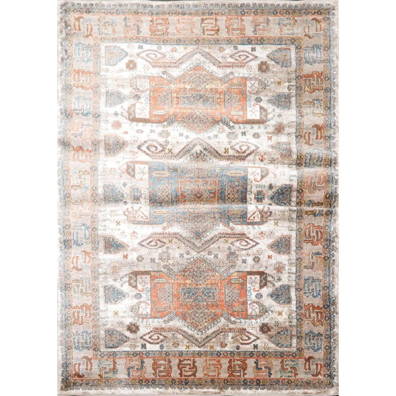 5' x 7' Transitional 100% Polypropylene Oriental Area Rug Beige, Tan