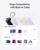 Anker Power Bank (10K, Fusion, Built-In Cable)